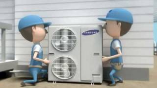 SAMSUNG ECO Heating System heat pump [upl. by Elleina606]