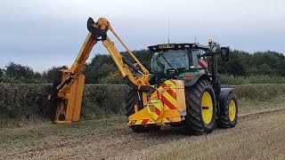 2024 John Deere 6R 155 68 Litre 6Cyl Diesel Tractor 165  177 HP Sheepy Hedging Match [upl. by Gaige]