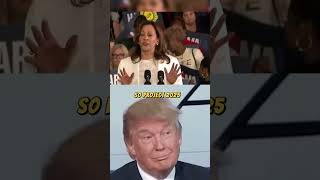 Kamala Harris interrupting by Trump supporters Trump kamala shorts august usa dailynews [upl. by Baxie]