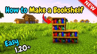 How to make a bookshelf in minecraft 2024 [upl. by Spatola252]