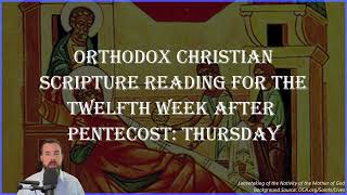 Twelfth Week After Pentecost Thursday  2 Cor 7110 amp John 114754  September 12 2024 [upl. by Lydie]