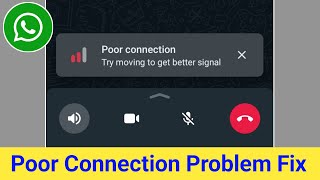 How to Fix WhatsApp Poor connection Try moving to get better signal Error Problem Solve [upl. by Lau]