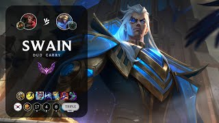 Swain Carry vs Ezreal  KR Master Patch 1324 [upl. by Anemix92]