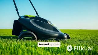 Greenworks 40V 21quot Cordless Lawn Mower MO40L4413 [upl. by Arita206]