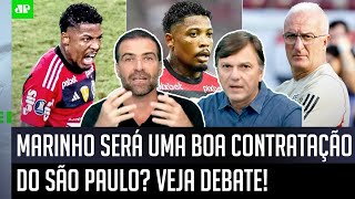 quotPra mim o Marinho no São Paulo PODE SIMquot VEJA DEBATE sobre PROVÁVEL REFORÇO junto ao Flamengo [upl. by Dorisa]