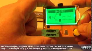 The Huhushop Mega328 Transistor Diode Triode Cap ESR LCR Tester [upl. by Gerg275]