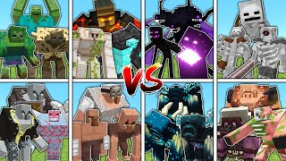 Massive MOB FAMILY TOURNAMENT  Minecraft Mob Battle [upl. by Waldon]