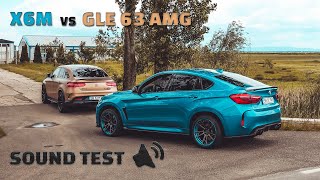 BMW X6M vs MercedesBenz GLE 63 AMG S  Sound Test [upl. by Allistir]