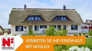 Vermieten Sie Ihr Ferienhaus mit NOVASOL [upl. by Conan]