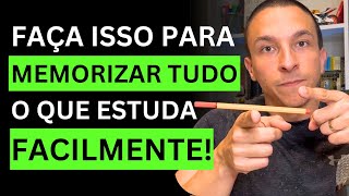 DICA PODEROSA PARA MEMORIZAR TUDO O QUE ESTUDA  Thiago Pereira Aprovação em Concursos Públicos [upl. by Ahsikit]