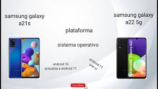 Samsung galaxy a21s vs Samsung galaxy a22 5g  comparación completa [upl. by Kermy]