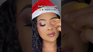 Christmas makeup inspiration christmas merrychristmas christmassongs alliwantforchristmasisyou [upl. by Atilef446]