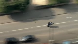 Motorcyclist hits speeds of over 100mph as Police Interceptors close in [upl. by Ecirahc]