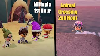 Miitopia Then a Swim Party in Animal Crossing [upl. by Ehsrop116]