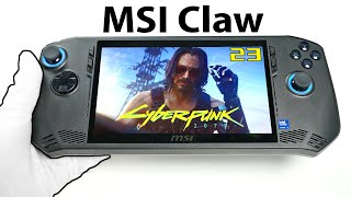 799 MSI Claw PC Handheld  I expected better 17 Games Tested [upl. by Elleinwad]