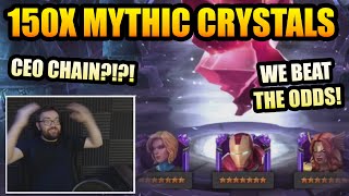 150 7 Star Mythic Crystal amp 6x 7 Star Crystal Opening  CEO CHAIN  Marvel Contest Of Champions [upl. by Thorlay]