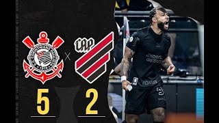 CORINTHIANS X ATLETICO PARANAENSE 5X2 TODOS GOLS E LANCES BRASILEIRAO [upl. by Shult]