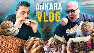 Ankara Vlog  Ankara Döneri Hamburger Ciğer Lahmacun  Ayaküstü Lezzetler [upl. by Nuri]