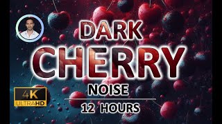 Dark Cherry Red Noise for Rapid Deep Sleep  12 Hours  BLACK SCREEN  Tinnitus amp Anxiety Relief [upl. by Aronael]