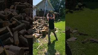 Another Day at the Wood Pile axemen theoldsaiyan fiskars saiyan firewood rock oldmanstrength [upl. by Marka592]