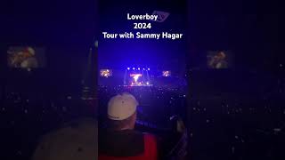 Loverboy  tour with Sammy Hagar  working for the weekend intro [upl. by Ahtela]