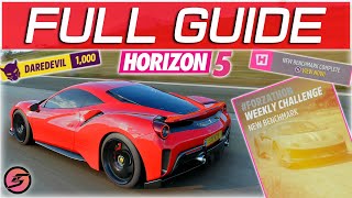 FORZATHON Daredevil Skills Forza Horizon 5 New Benchmark Forzathon WEEKLY Challenge How To Complete [upl. by Ylirama]