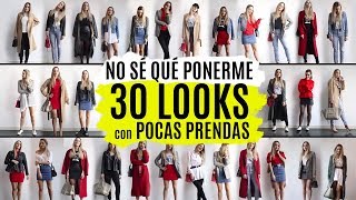 30 looks con pocas prendas  LOOKBOOK ARMARIO CÁPSULA 2018 [upl. by Akehsyt92]