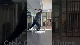 Cable Overhead Tricep Extensions [upl. by Anoerb873]