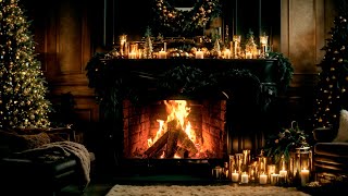 Christmas Fireplace Music 🎁 Warming Christmas Music Ambience 🎅🎄 10 Hours Crackling Fireplace🔥 [upl. by Adnerb]