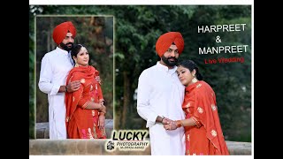 Live Wedding  Harpreet singh amp Manpreet kaur  Lucky Studio Abiana  22112024 [upl. by Nerag]