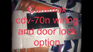 COMMMAX video camera intercom wiring  cdv70n intercom  how electric door unlock [upl. by Rasure]