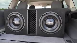 Skar Audio 5000 Watt EVL2X12D4 Dual 12inch Loaded Subwoofer Enclosure Demo [upl. by Esojnauj]