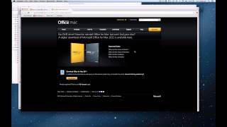 How to Install Microsoft Office Mac 2011 on a MacBook Air [upl. by Lombardi5]