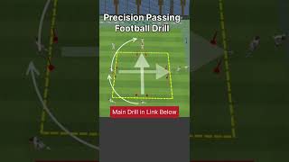 PRECISION Passing Football Drill  Soccer Drills  Warm up passingdrill footballpractice football [upl. by Daile972]