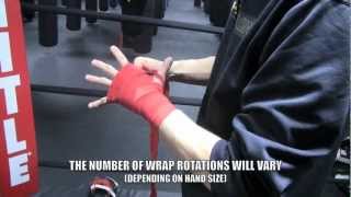 How to Wrap Hands for Boxing and Kickboxing TITLE Boxing Club Instructional [upl. by Etep]