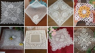 Modern Squares  Incredible simpler different pattern crochet table runner ideas viral fashion [upl. by Lewej]