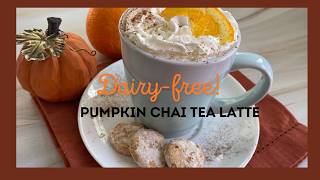 Pumpkin Chai Tea Latte with COCONUT MILK  Orange Zest  Cardamom [upl. by Arries378]