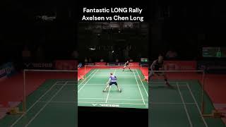 Fantastic LONG Rally Viktor Axelsen 🆚 Chen Long shorts [upl. by Mera517]