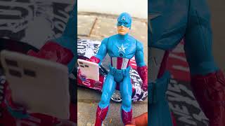 What awaits Captian American When He Leaves the door open  Marvel Toys spiderman marvaltoys [upl. by Tterab378]