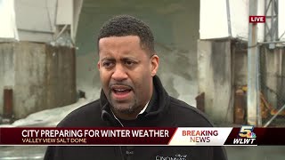 Cincinnati preparing for winter weather [upl. by Cox]