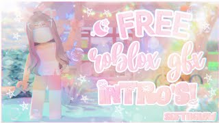 Free and aesthetic roblox gfx intro templates no credit needed 🌷🌿 Softiiglow ˖°࿐ [upl. by Epifano29]