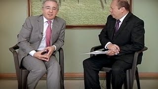 Entrevista Álvaro Uribe habla de las aspiraciones del Centro Democrático [upl. by Terrye28]