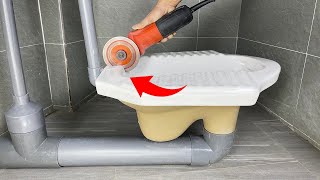 Why didnt the plumber near me tell me this Installing the toilet is extremely simple [upl. by Ecnedurp571]