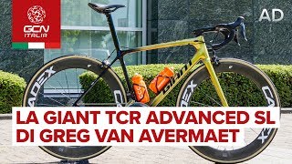 La Giant TCR Advanced SL di Greg Van Avermaet  Biciclette dei professionisti [upl. by Roos]