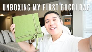 OPHIDIA SUPER MINI BAG UNBOXING  MY FIRST GUCCI BAG UNBOXING [upl. by Lebama534]