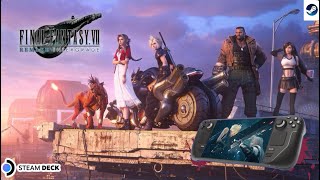 Final Fantasy 7 Remake on Steam Deck  Gameplay and Impressions [upl. by Aititel37]