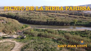 AREA DE PICNIC DE LA RIERA PAHISSA DE SANT JOAN DESPI EN DRON  BARCELONA  ESPAÑA [upl. by Eyahc920]