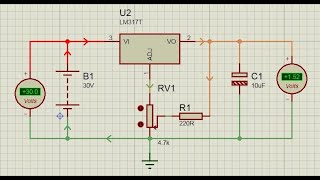 simple lm317 voltage regulator [upl. by Ahsea]