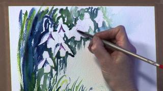 How to Paint Snowdrops in Watercolour with Artist Alison Hargreaves [upl. by Poppas]