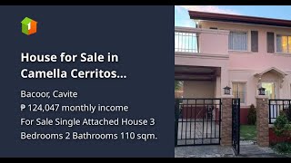 House for Sale in Camella Cerritos DaangHari Bacoor Cavite [upl. by Jenesia]